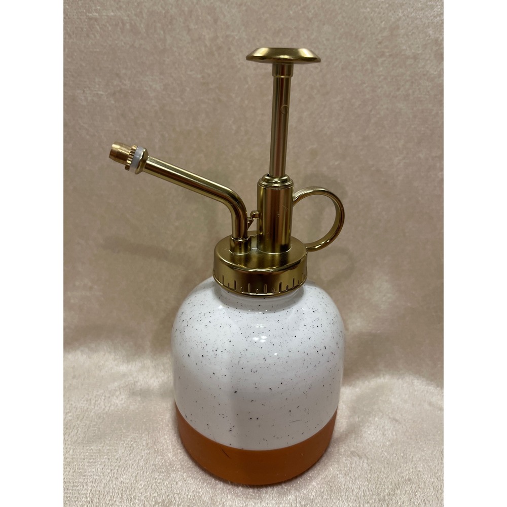 Ceramic Plant Mister - 7" Gold & Speckled